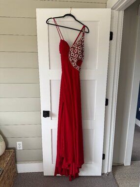 Striking Red Alyce Designs Pageant/Prom Gown